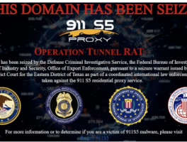 全球最大的僵尸网络911 S5 被美国捣毁，中国人管理员被抓