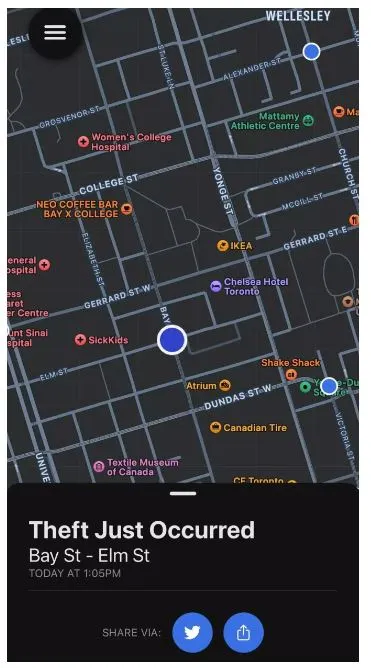 保命工具！多伦多“实时犯罪地图” 上线，警方实时数据，避开罪案现场，避免被误伤，安全吃瓜！ 第2张